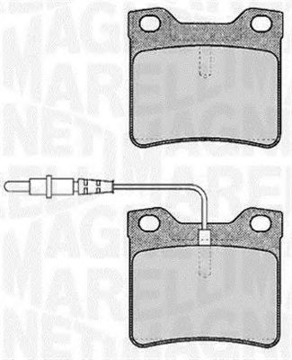 MAGNETI MARELLI 363916060375 -  Комплект тормозных колодок, дисковый тормоз